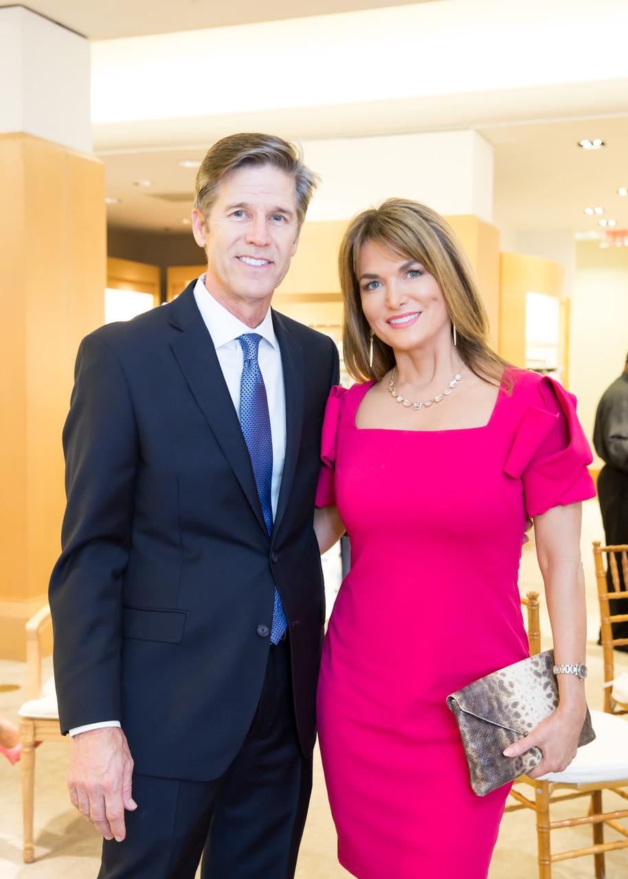 Stephen Brunelle, VP General Manager of Neiman Marcus, and Ruchi Mukherjee  Host & Founder of International Mother's Day Soirée Reveal the 2019  Honorees at Neiman Marcus